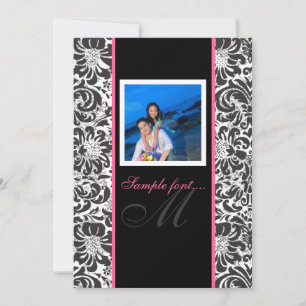 Convites Evento diy de PixDezines. damasco do fidora do