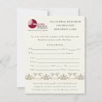 Evento do Seminário de Damasco Prateado, Doação de