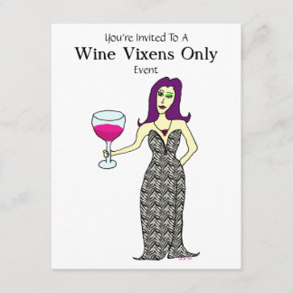 Convites Evento do Vixen do vinho