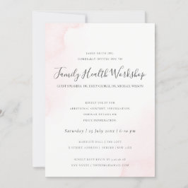 CONVITES EVENTO DO WORKSHOP DO BRUSH STROKE PINK