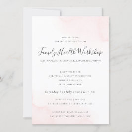 CONVITES EVENTO DO WORKSHOP DO BRUSH STROKE PINK