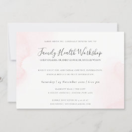 CONVITES EVENTO DO WORKSHOP DO BRUSH STROKE PINK