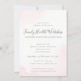 CONVITES EVENTO DO WORKSHOP DO BRUSH STROKE PINK