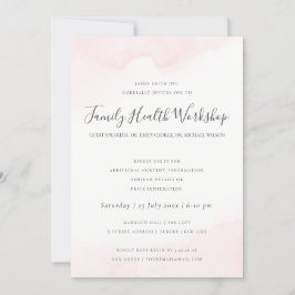 CONVITES EVENTO DO WORKSHOP DO BRUSH STROKE PINK