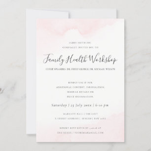 CONVITES EVENTO DO WORKSHOP DO BRUSH STROKE PINK