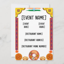 Evento e inauguração do restaurante indiano