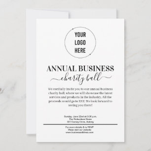 Convites evento empresarial minimalista