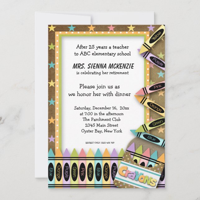 Convites Evento escolar (Frente)