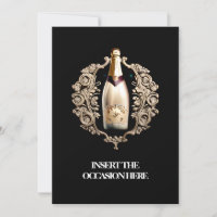 Evento formal de gravata negra | Vinho espumante e