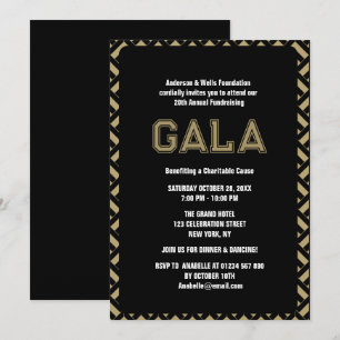 Convites Evento Formal do Fundraiser da Bola Gala Corporati