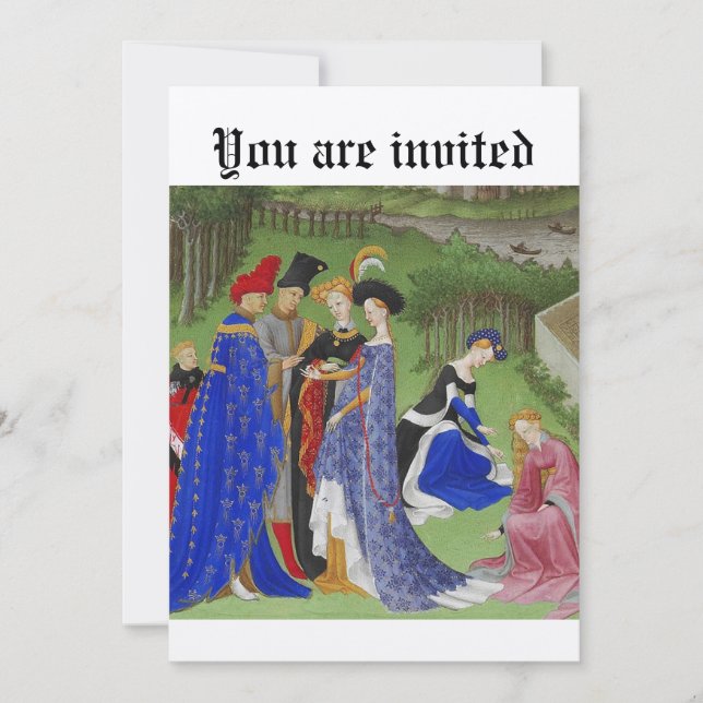 Convites Evento medieval (Frente)