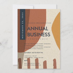 CONVITES EVENTO MODERNO DA CONFERÊNCIA DE LARANJA DE ARTE A