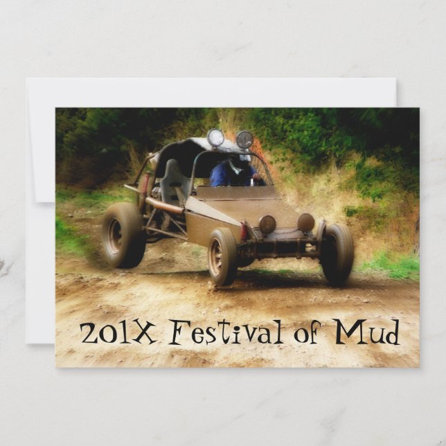 Convites evento Muddy Mudfest Dunebuggy 4x4ing (Frente)