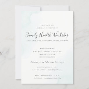 Convites EVENTO OFICINA DE Aquarela AZUL MARINHO