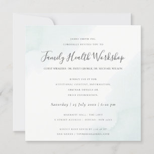 Convites EVENTO OFICINA DE Aquarela AZUL PRAIA