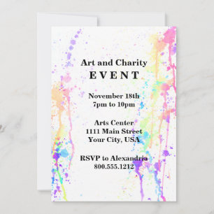 Convites Evento Personalizado Artístico de Execução de C