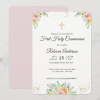 Evento religioso do primeiro comunhão elegante