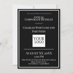 Convites Eventos corporativos ou comerciais com logotipo pe