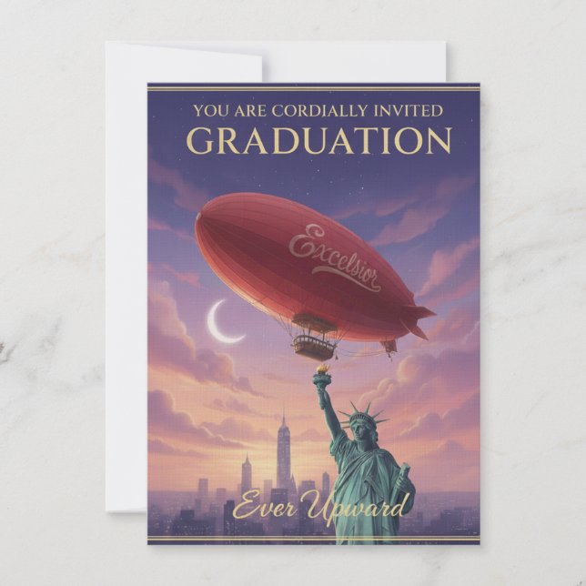 Convites Ever Upward - Graduation Invitations (Frente)