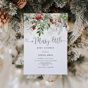 Convites Evergreen Um chá de fraldas feliz