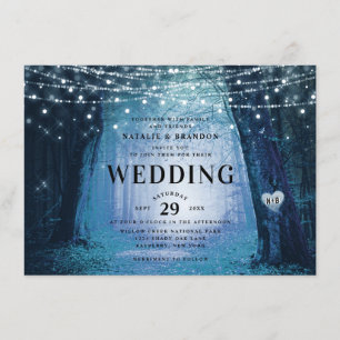 Convites Evermore Floresta de Fada Encantada Casamento