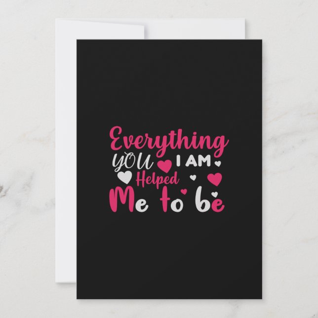 Convites everything you i'm helped me to be (Frente)