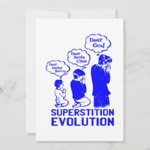 Convites evolução da superstição engraçado