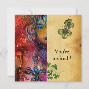 Convites EXCALIBUR , Festa do Dia de São Patrício , pergami