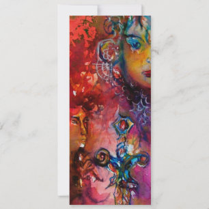 Convites EXCALIBUR , vermelho brilhante, preto