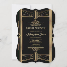 Convites Excelente Glamorous Roaring 20's Gatsby Chá de pan