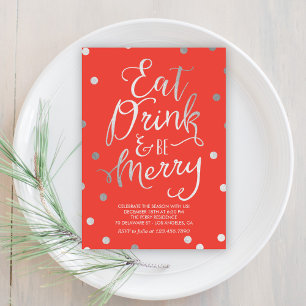 Convites Excelente Merriment Editable Color Holiday Party