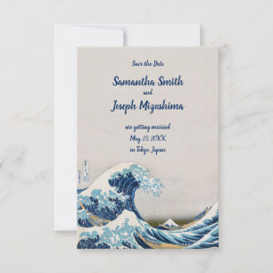 Convites Excelente Wave Off Kanagawa Salvar a Data