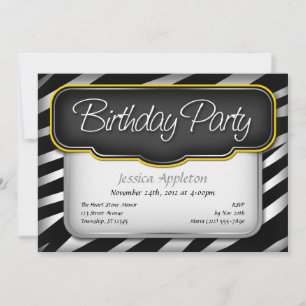 Convites Exclusivos de Aniversário Amarelo para I