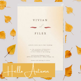 Convites Exemplo de Casamento de Fotografia com Tipografia 