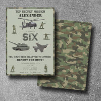 Exército Militar Camuflagem Verde Camo Aniversário