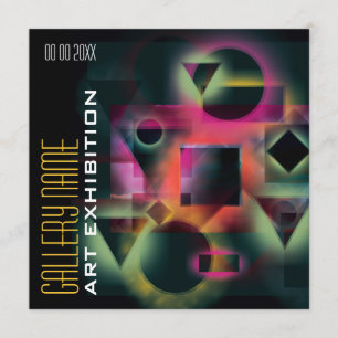 Convites Exibição de exposição de galeria de arte abrin