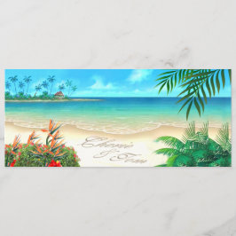 Convites Exotic Beach ME PARA DESENHAR SEUS NOMES EM A