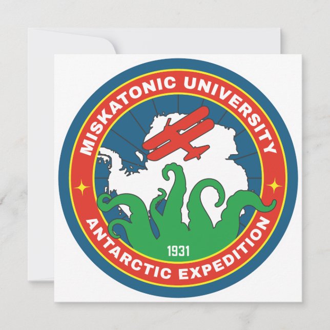 Convites Expedição Antártica da Universidade Miskatônica (Frente)