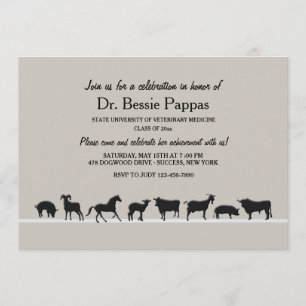 Convites Explorações agrícolas Dr. de Medicina Veterinária