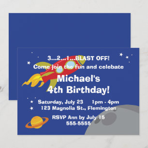 Convites Explorador de espaço