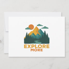 Convites Explore mais - Retro Mountain & Forest Adventure