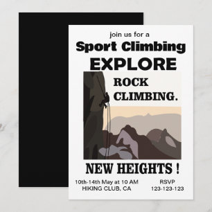 Convites Explore New Heights Escalada em Rocha