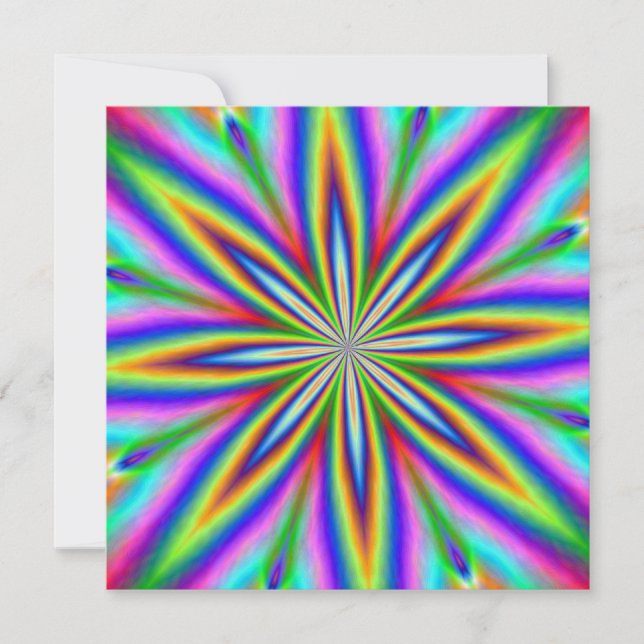 Convites Explosão neon (Frente)