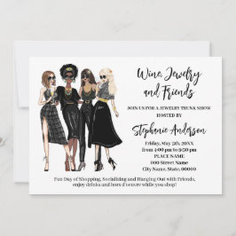 Convites Exposição de Joias e Amigos Wine Trunk Show