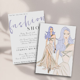 Convites Exposição de Moda de Couture Vogue em Água