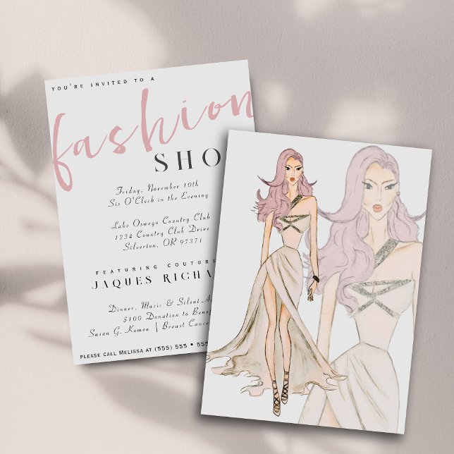 Convites Exposição de Moda de Couture Vogue em Água (Criador carregado)
