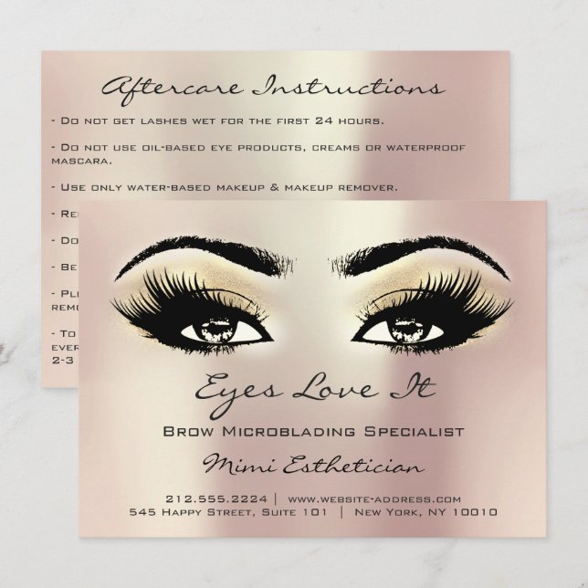 Convites Extensão de traços depois das instruções de assist (Frente/Verso)