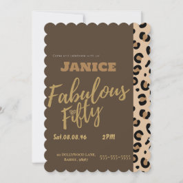 Convites Fabolous Cheetah 50º