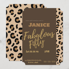 Convites Fabolous Cheetah 50º