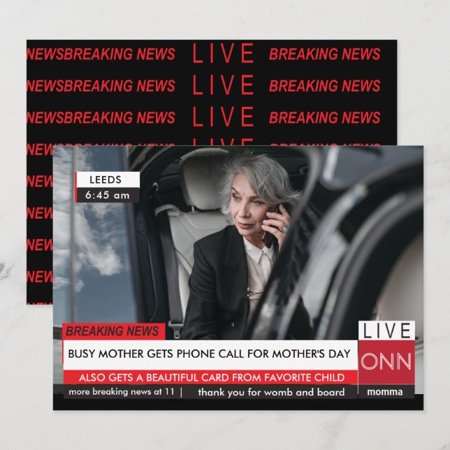 Convites Fábrica espetacular do dia de as mães quebrando no (Frente/Verso)